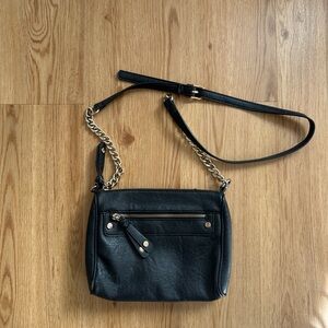 BP black crossbody bag with gold chain
